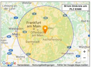 Gebäudereinigung im 50 km Umkreis von Seligenstadt